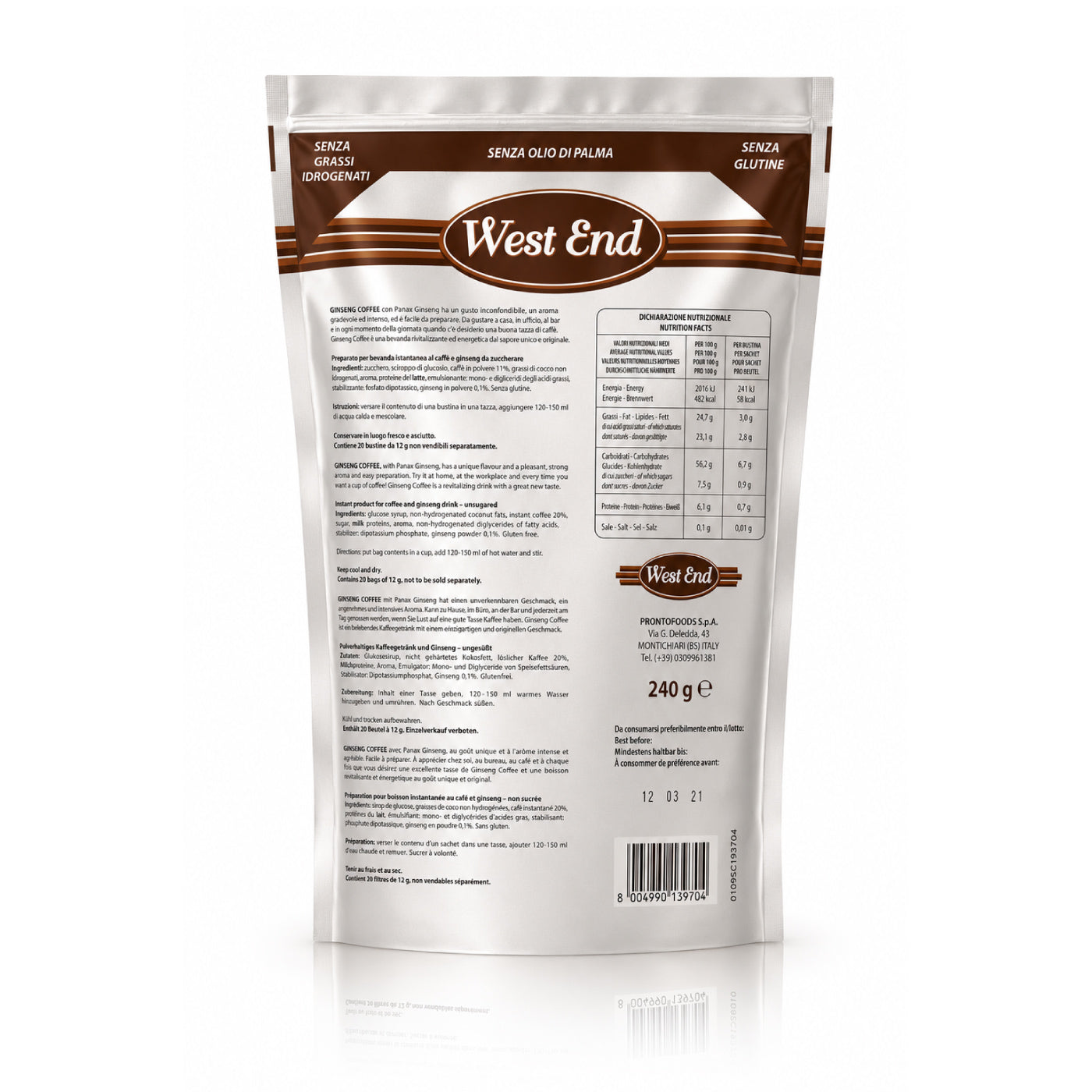Ginseng Coffee unsweetened