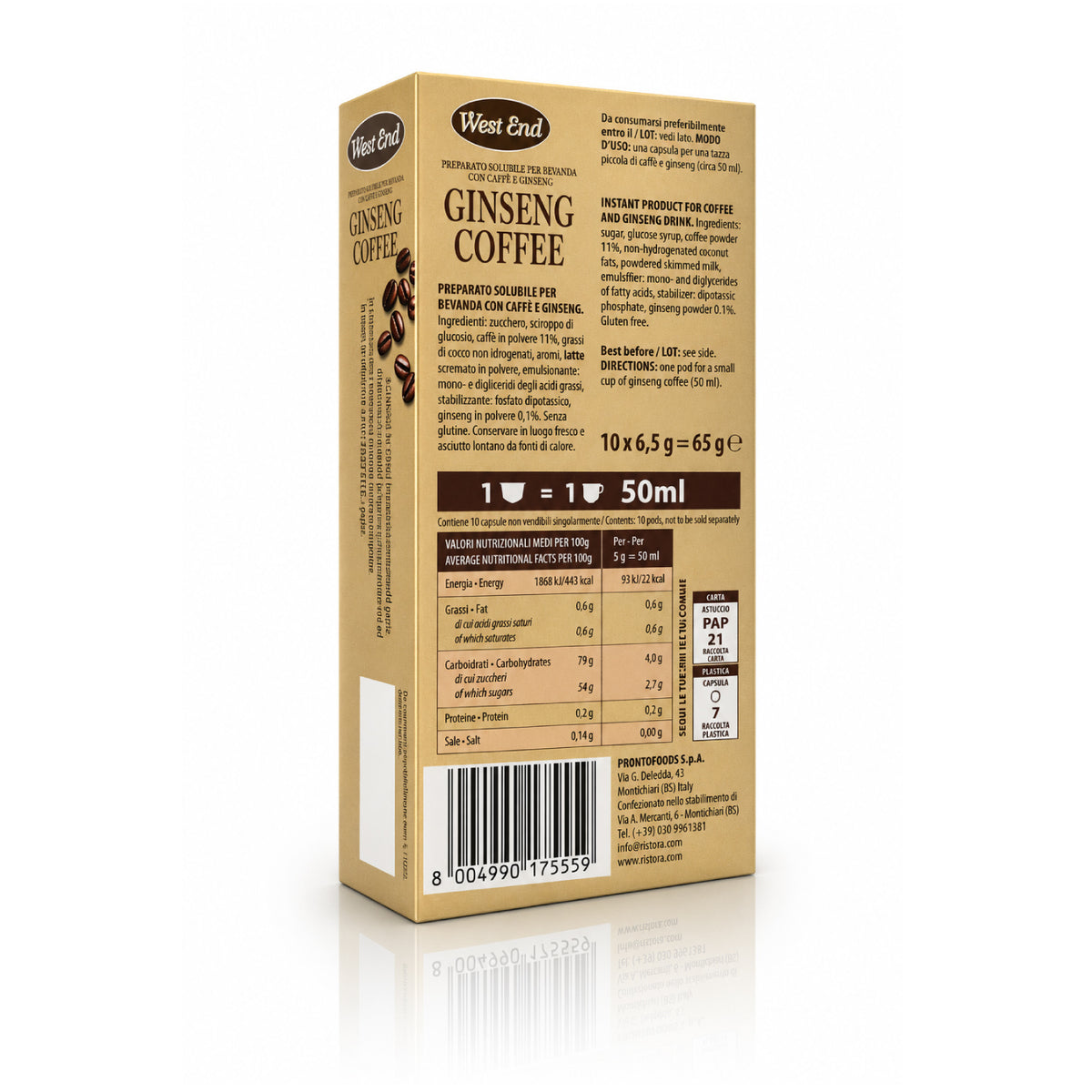 Caffè al Ginseng Capsule compatibili Nespresso* ®
